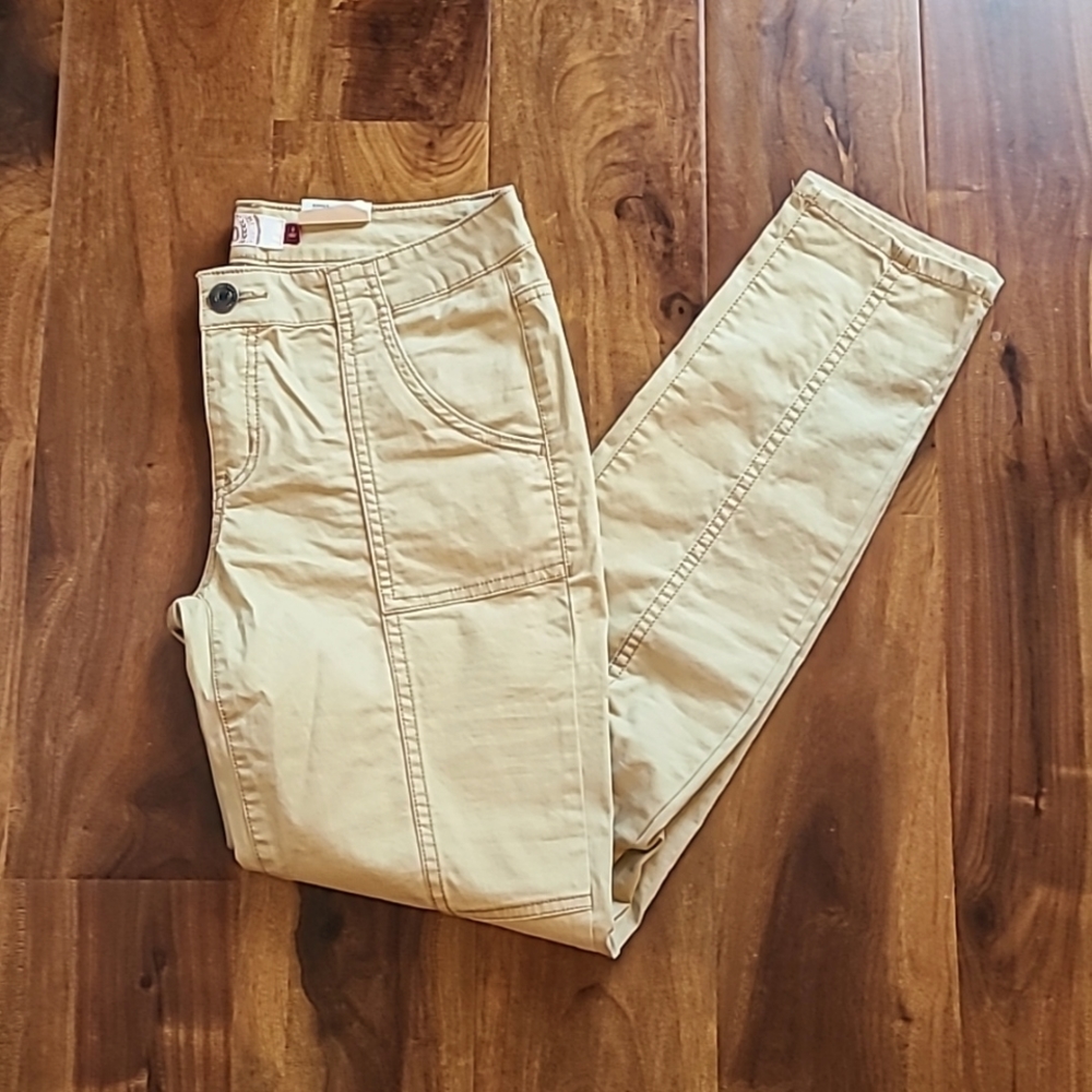 SO Khaki Seamed Ankle Pant